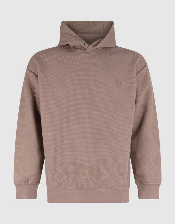 Jacquard Hoodie Hellbraun SHOEBY MEN