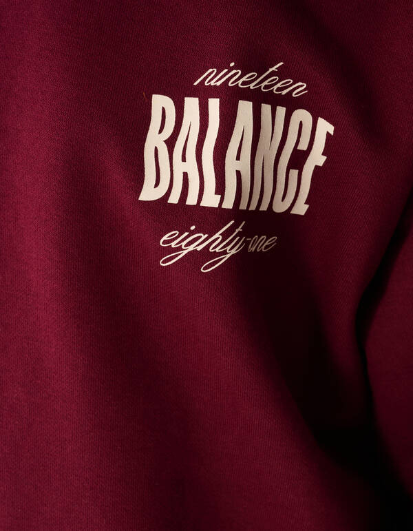 Balance Artwork Hoodie Dunkelrot SHOEBY GIRLS
