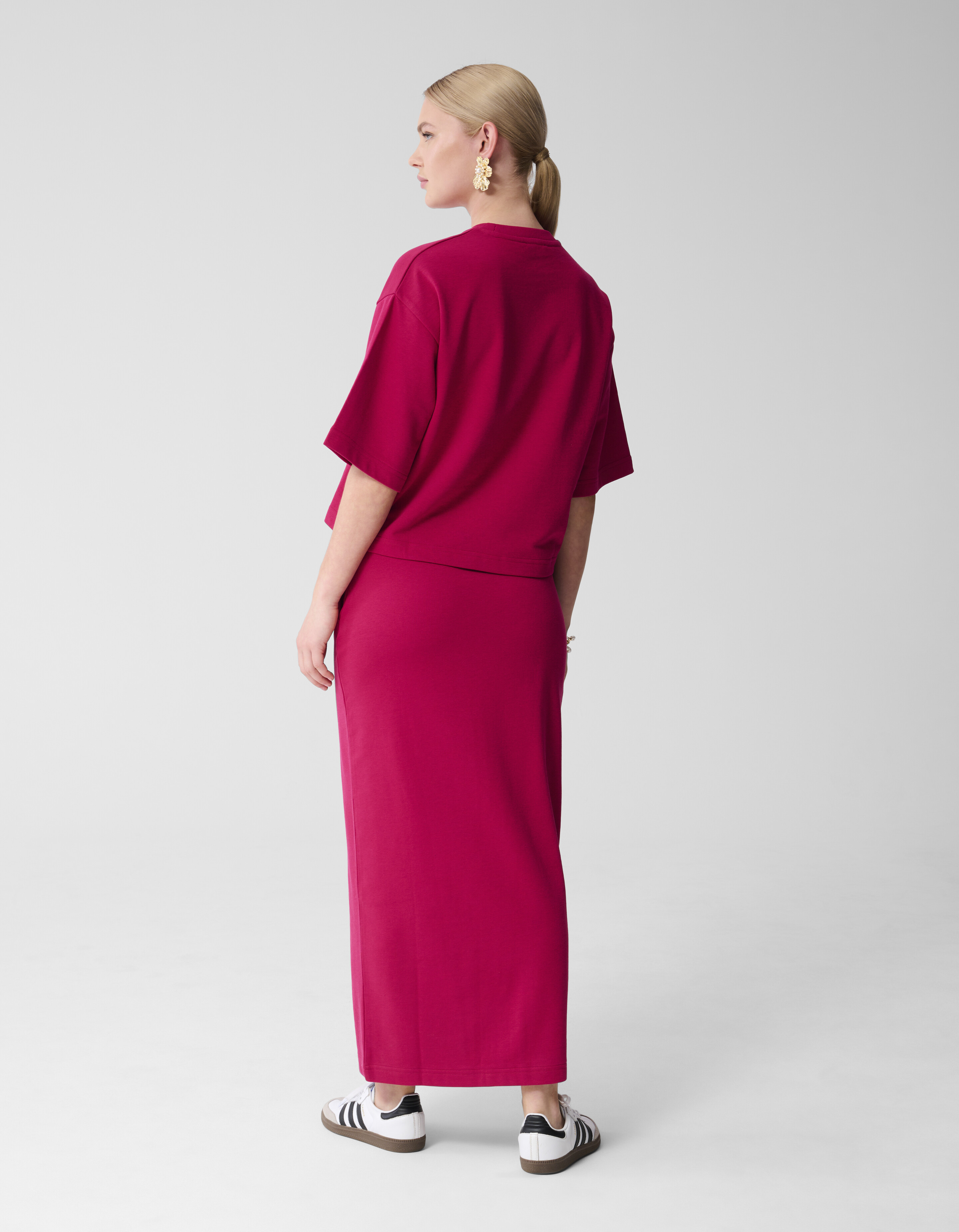 Übergroßes Sweat-T-Shirt Roze/Rood SHOEBY WOMEN