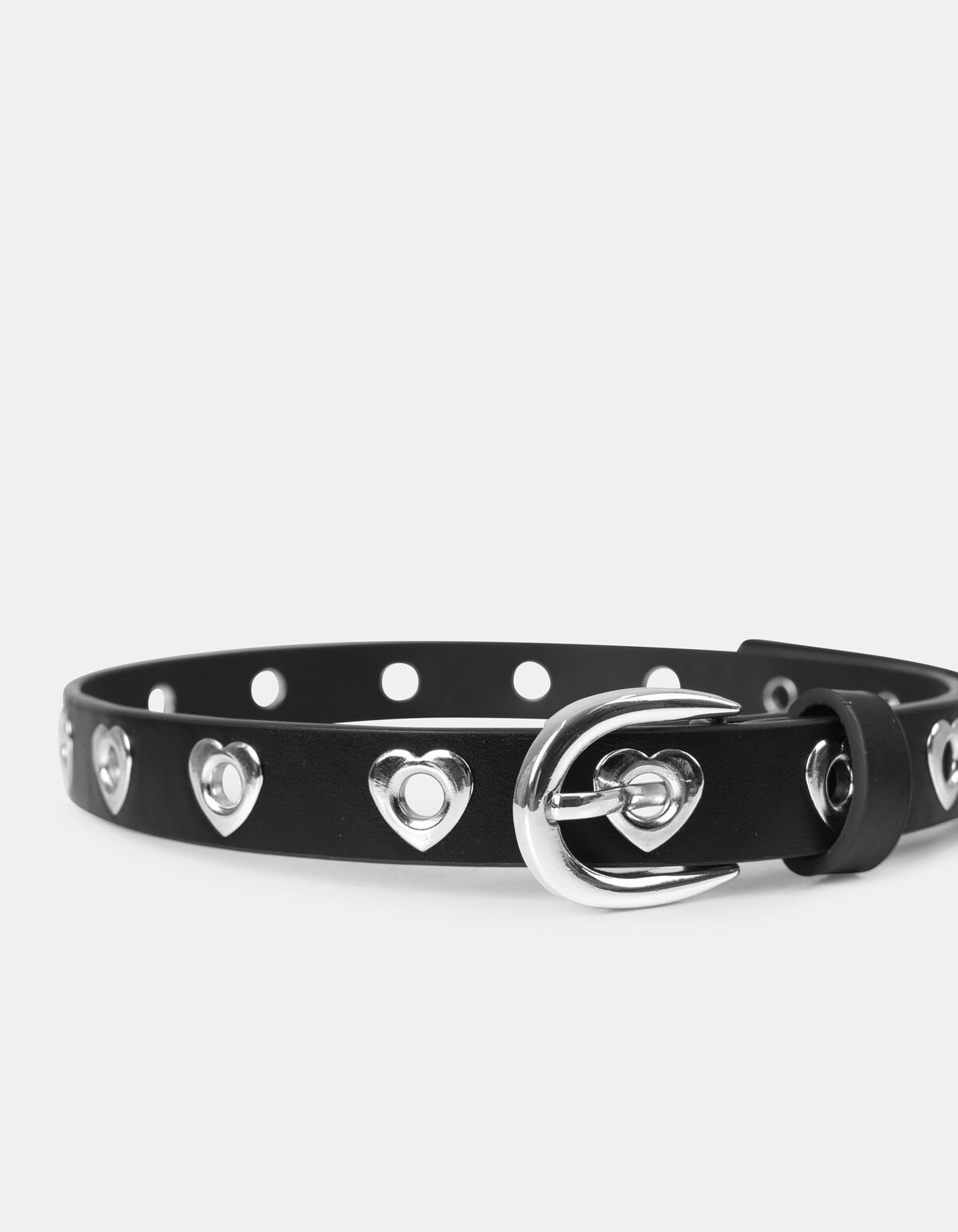 Silberner Herz-G&uuml;rtel SHOEBY ACCESSOIRES