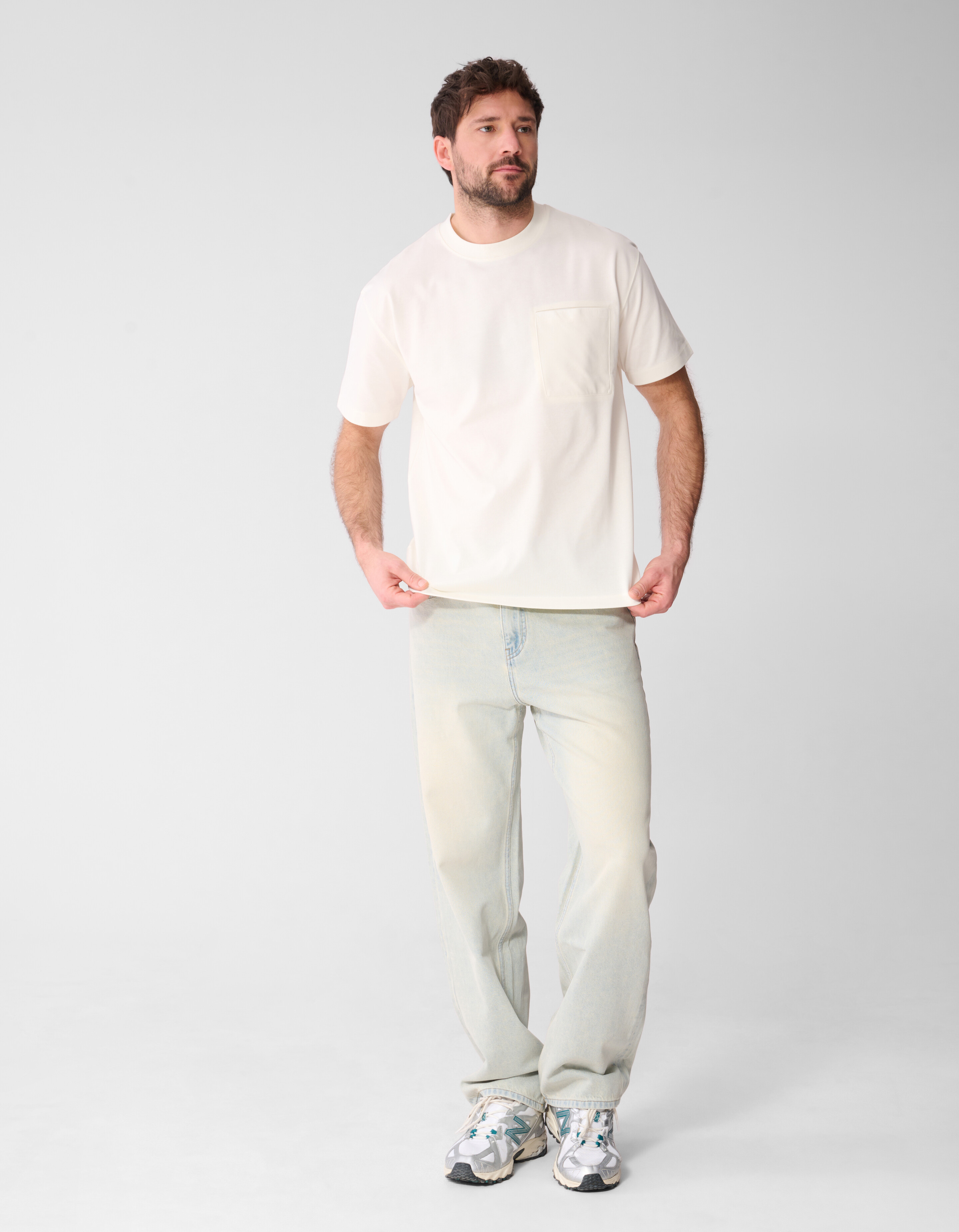 Weite Jeans gebleichte L32 SHOEBY MEN