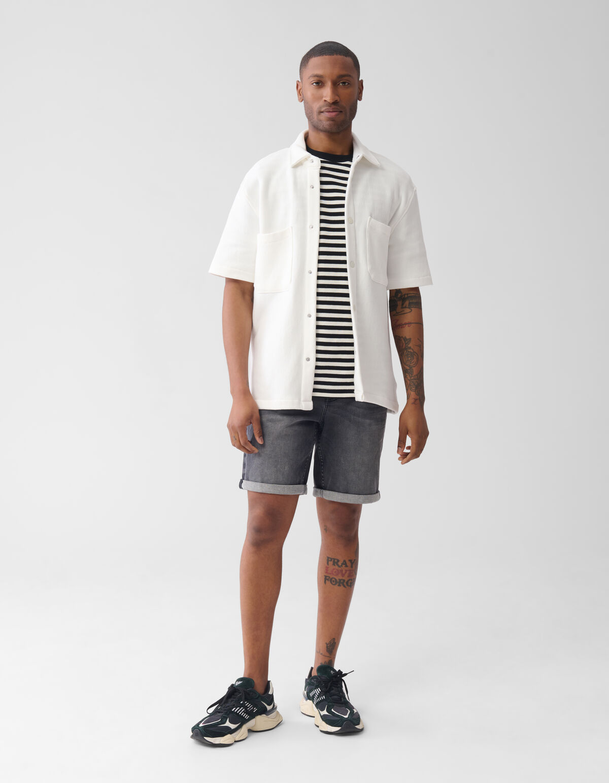 Gestreiftes T-shirt Off White SHOEBY MEN