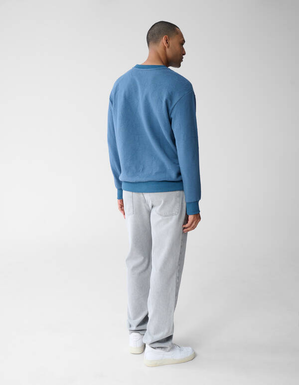 Strukturpullover Blau SHOEBY MEN