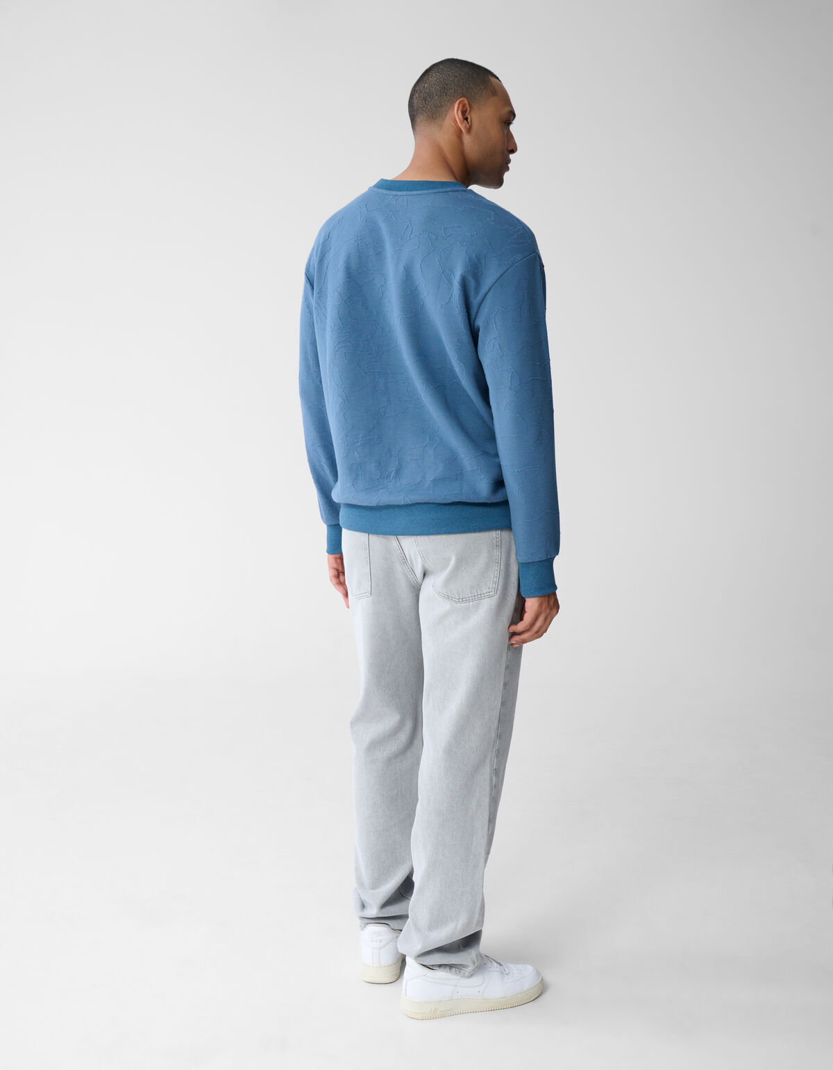 Strukturpullover Blau SHOEBY MEN