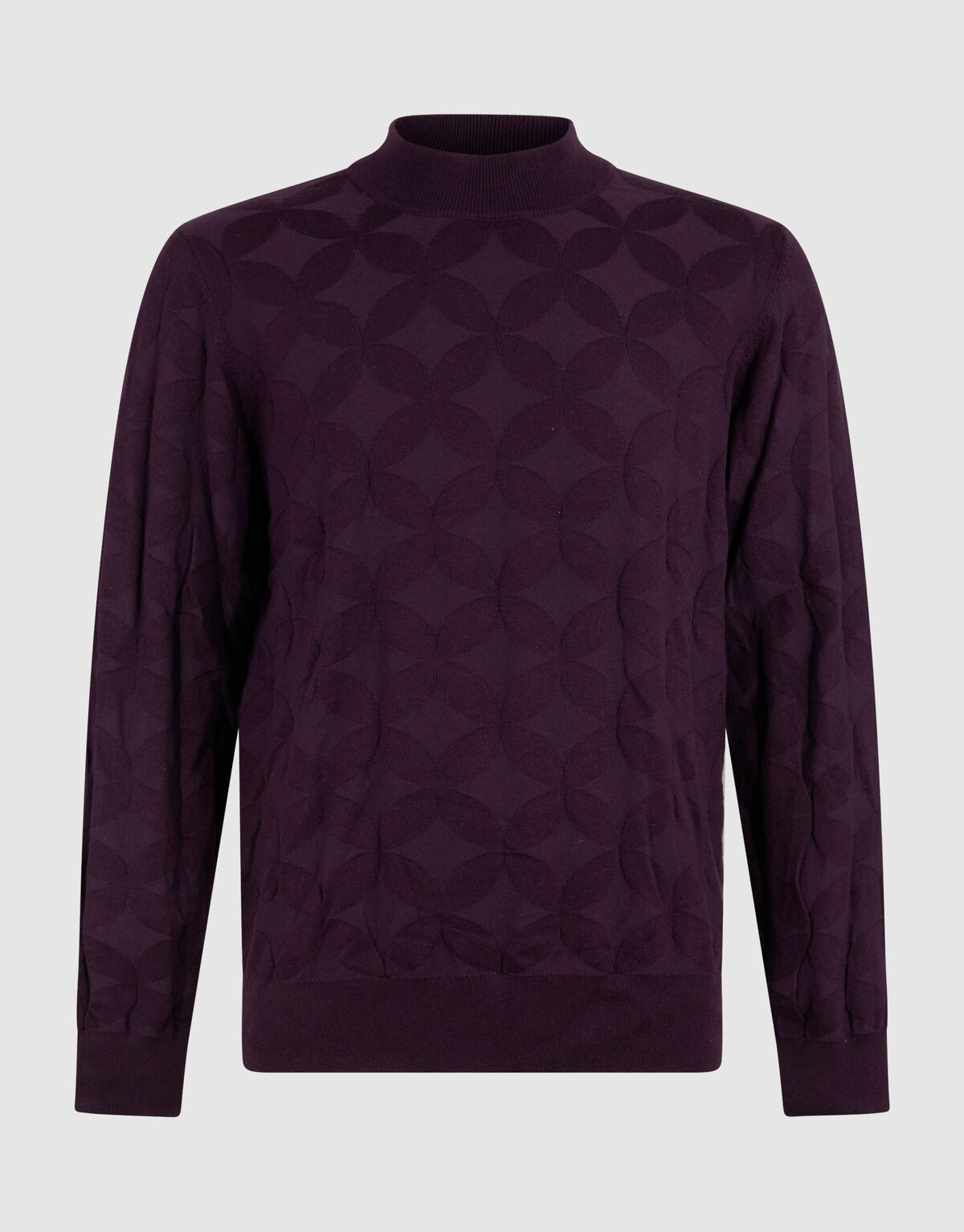 Glitzernder Strickpullover, Dunkelrot SHOEBY MEN