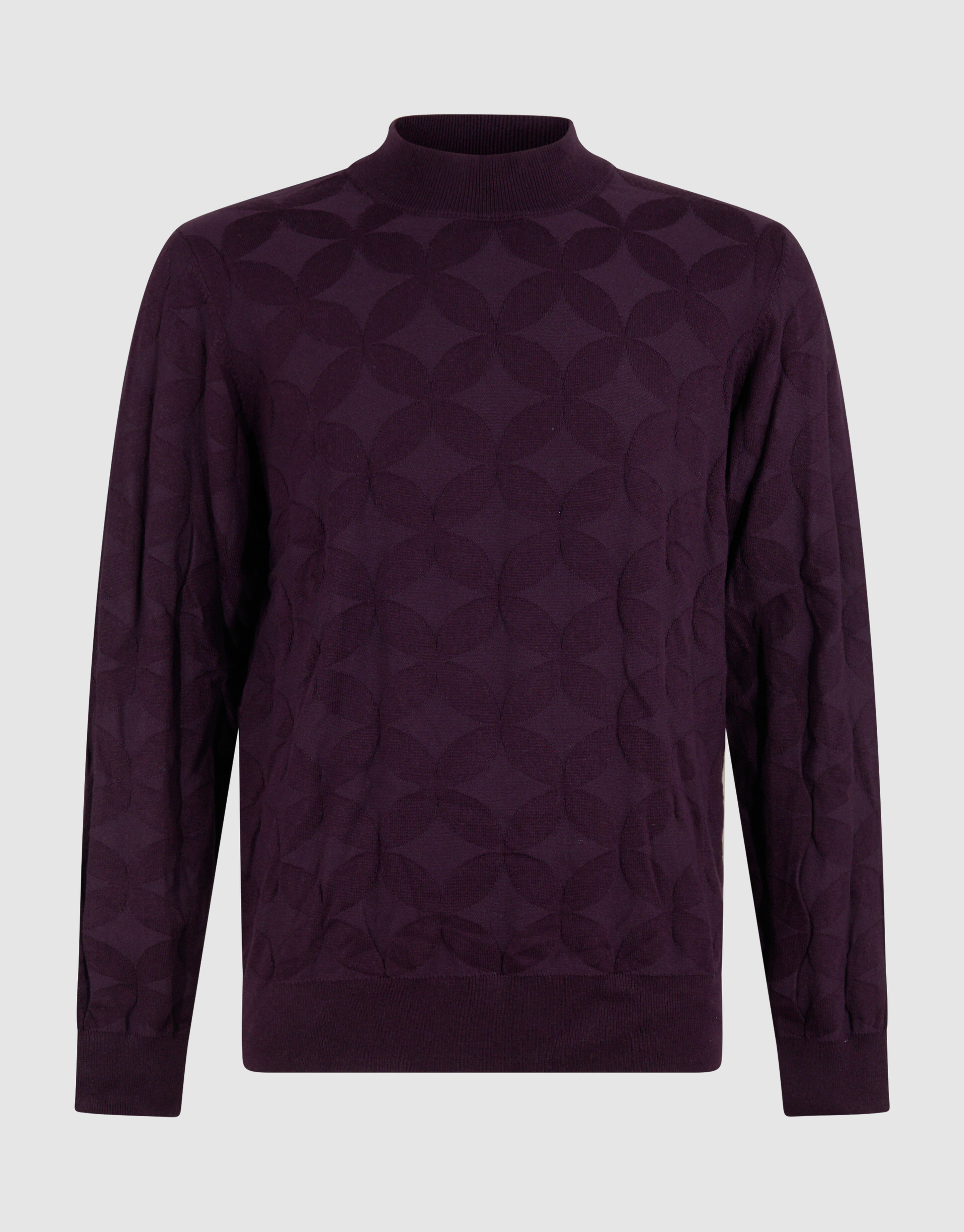 Glitzernder Strickpullover, Dunkelrot SHOEBY MEN