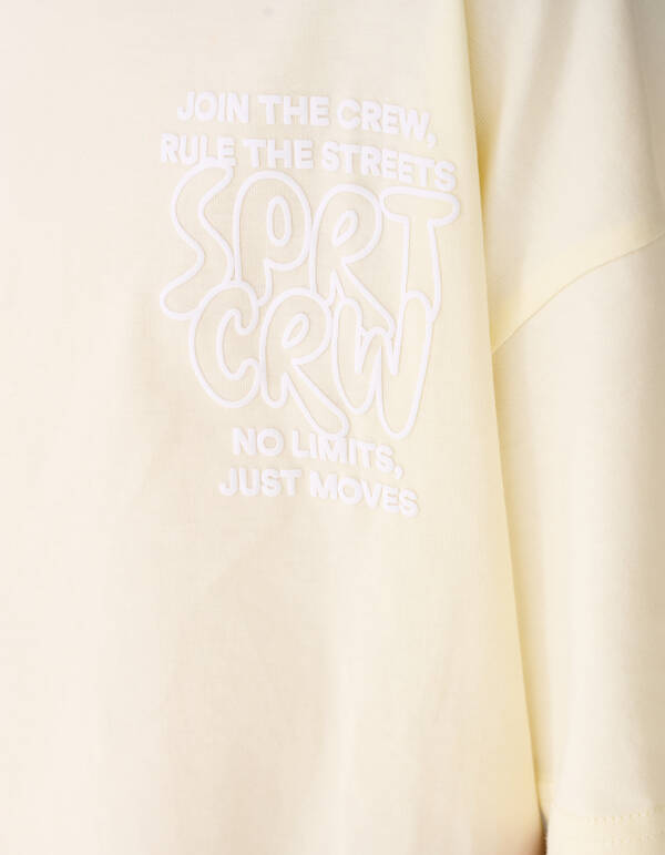Sport Crew Artwork T-Shirt Hellgelb SHOEBY BOYS