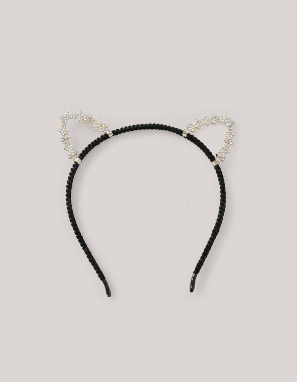 Strass-Haarband Katze Schwarz SHOEBY ACCESSOIRES