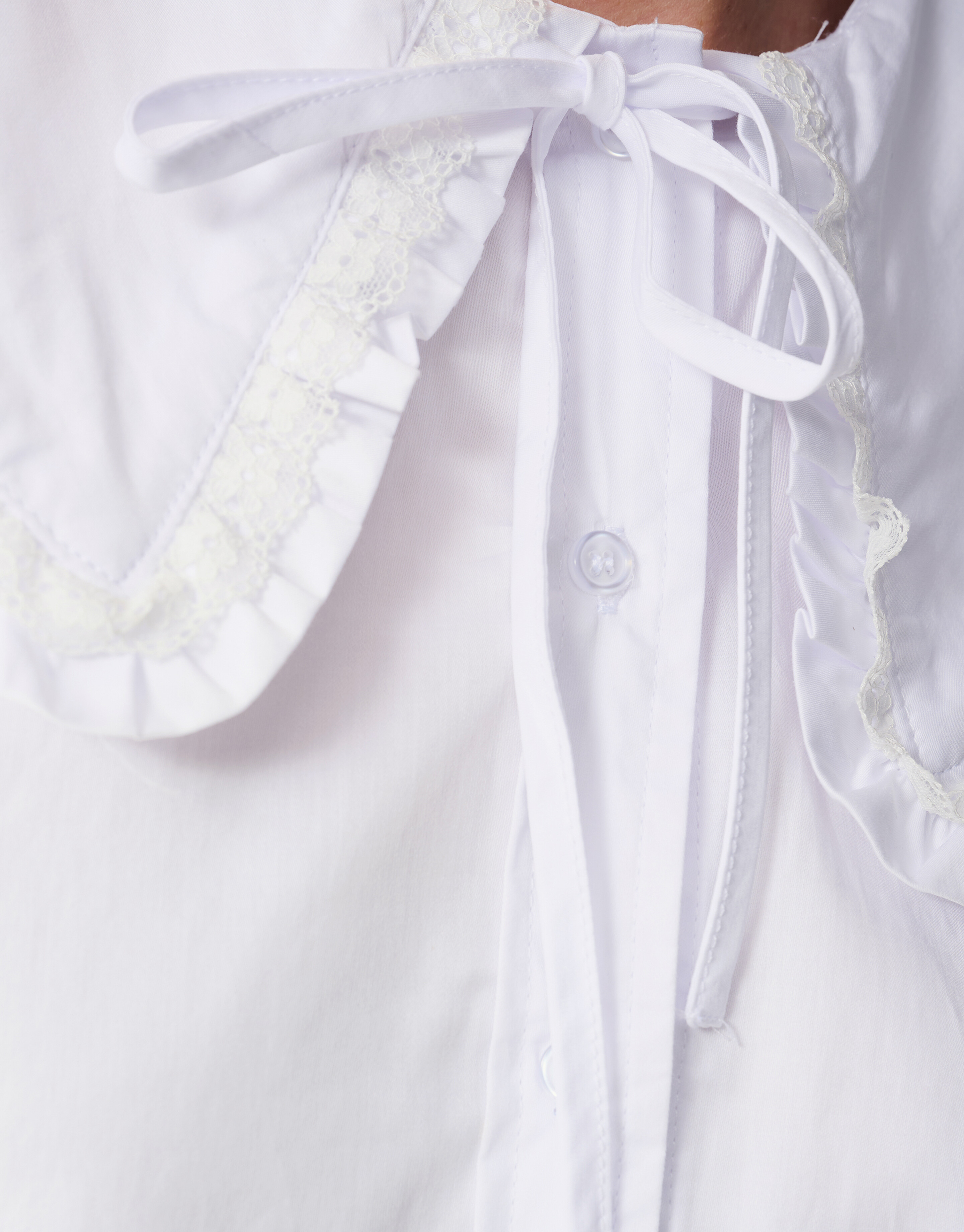 Bluse mit großem Kragen Weiß SHOEBY WOMEN