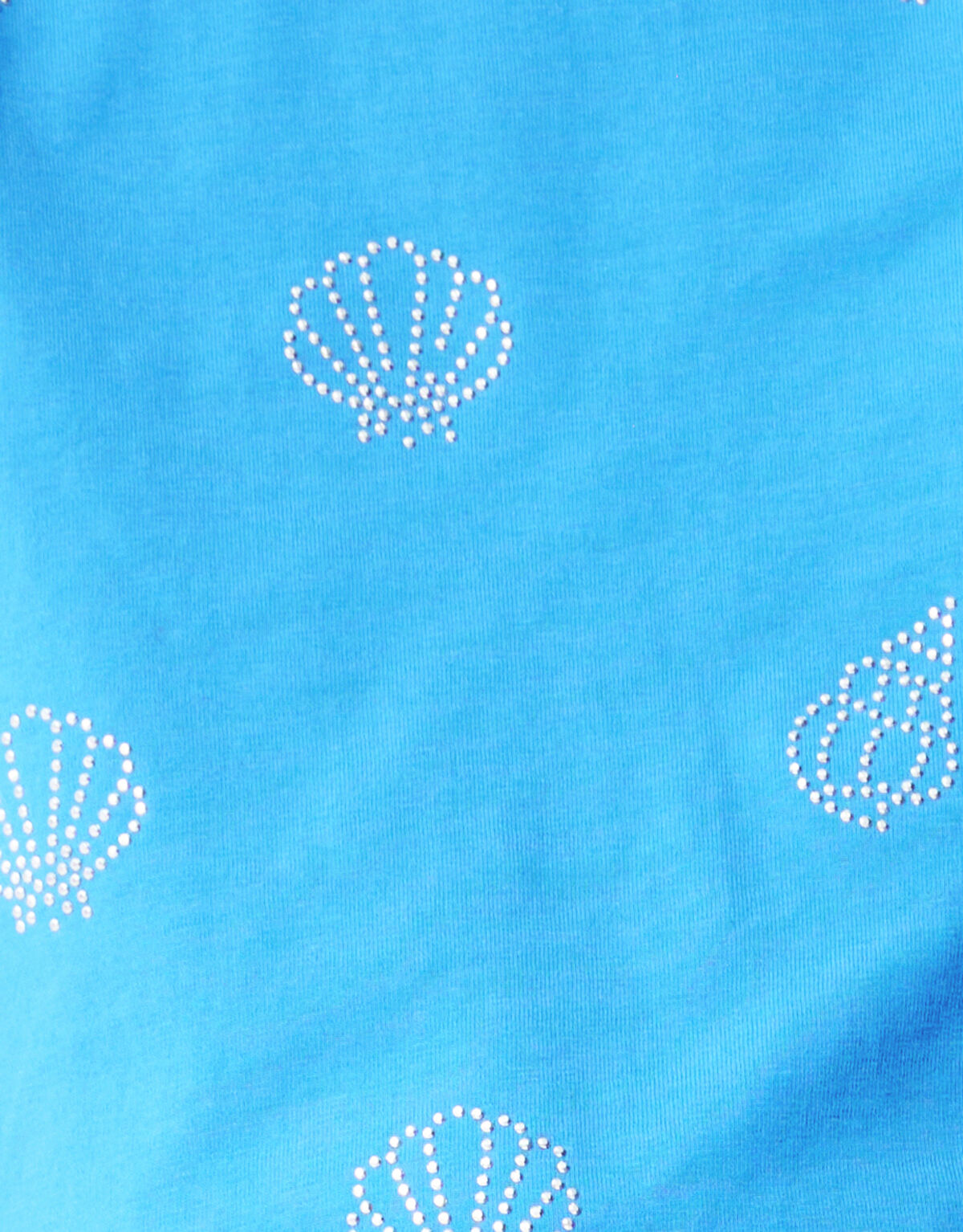 Strass Muschel-T-Shirt Blau SHOEBY GIRLS