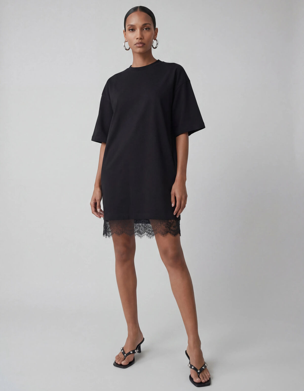 Kanten Mini Kleid Schwarz SHOEBY WOMEN