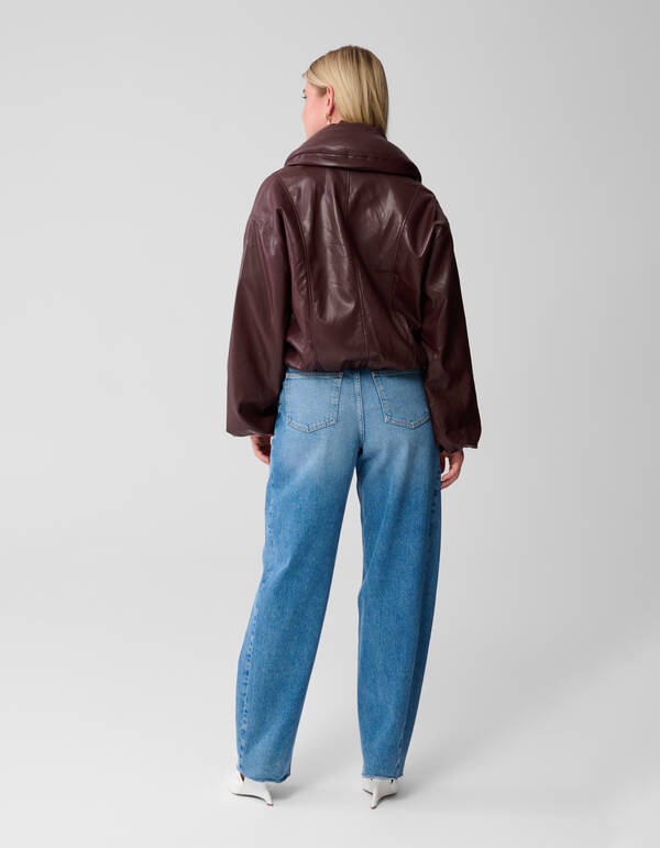 Bomberjacke mit Kragen, Dunkelrot SHOEBY WOMEN