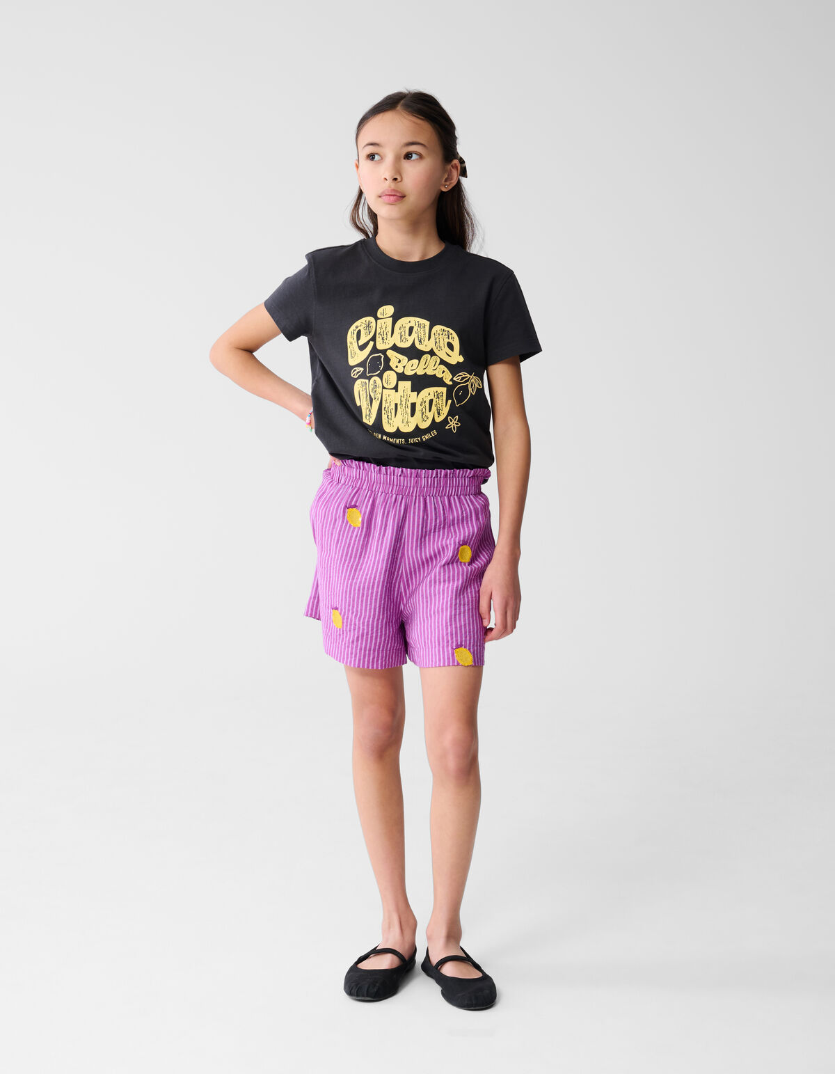 Artwork T-shirt Dunkelgrau SHOEBY GIRLS