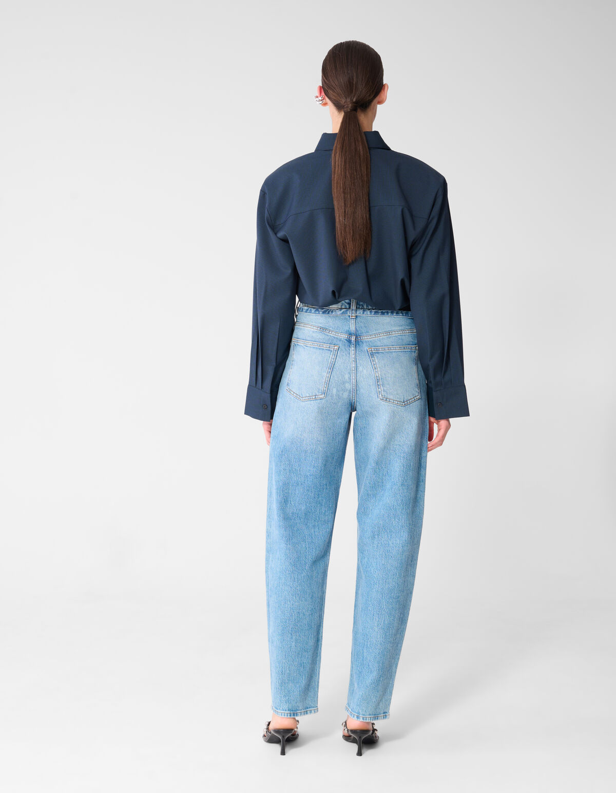 Balloon Fit Jeans Dunkelblau SHOEBY WOMEN