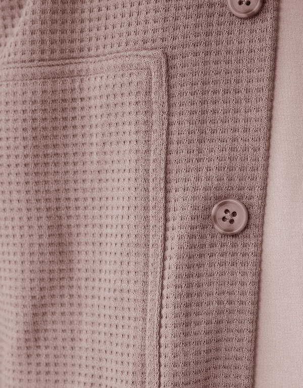 Waffle Overshirt Hellbraun SHOEBY MEN