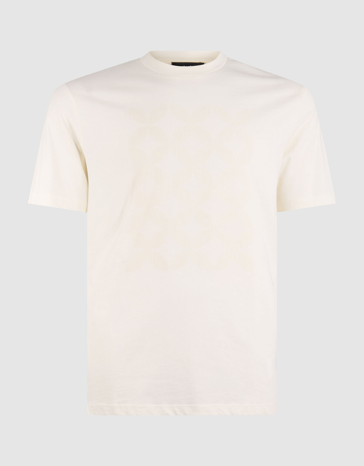 Gestreiftes Artwork-T-Shirt Gebrochen Wei&szlig; SHOEBY MEN