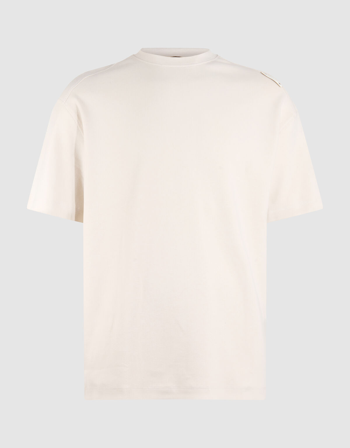 Basic-T-Shirt mit lockerer Passform, Beige SHOEBY MEN