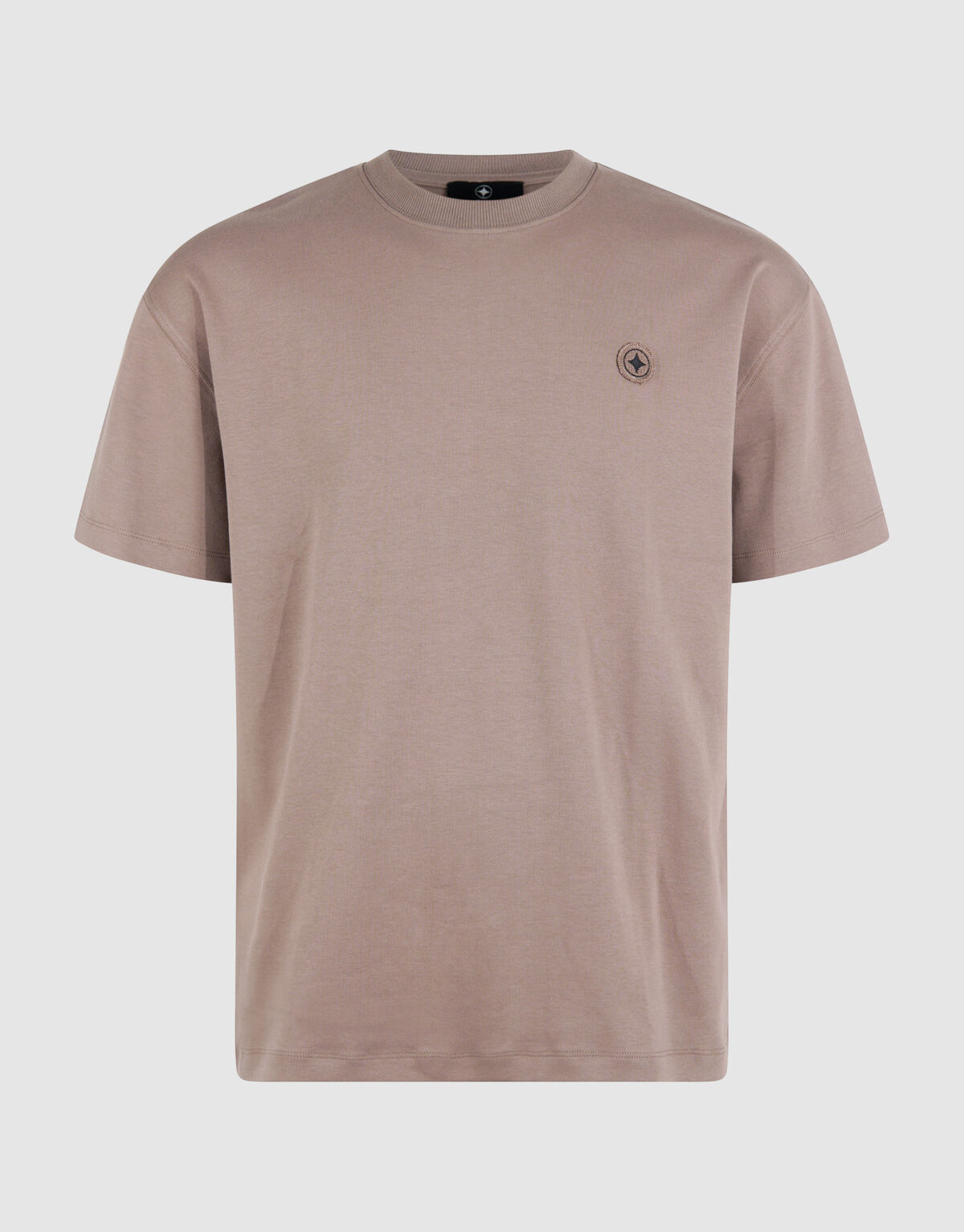 Stickabzeichen T-Shirt Hellbraun SHOEBY MEN