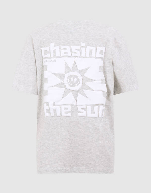 Chasing Artwork T-Shirt Hellgrau SHOEBY BOYS