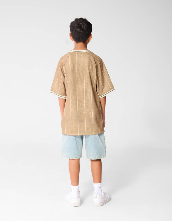 &Uuml;bergro&szlig;es sportliches T-Shirt in Braun SHOEBY BOYS