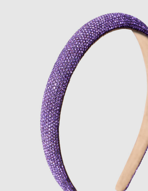 Strass Haarband Paars SHOEBY ACCESSOIRES