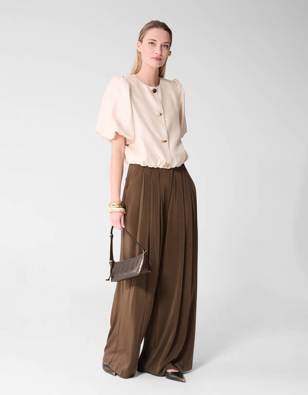 Button Bluse Gebrochen Wei&szlig; Von Fred SHOEBY WOMEN