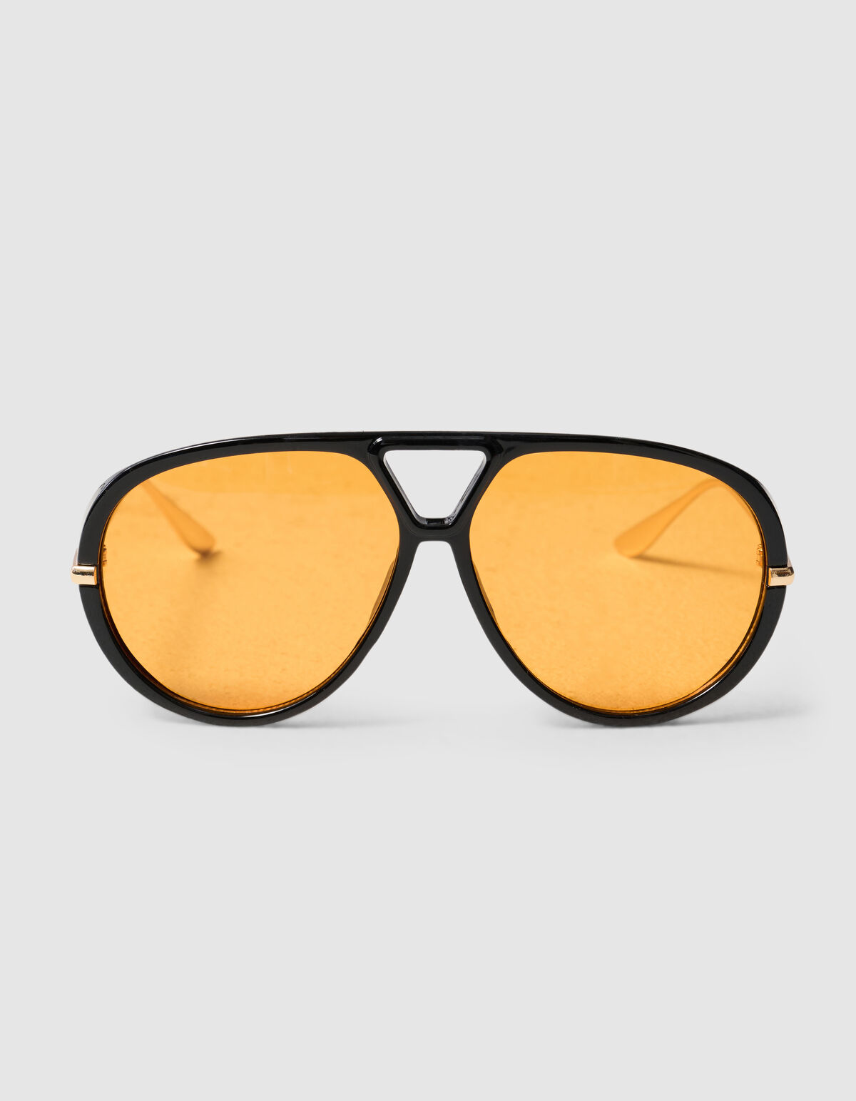 Große Aviator-Sonnenbrille Schwarz SHOEBY ACCESSOIRES
