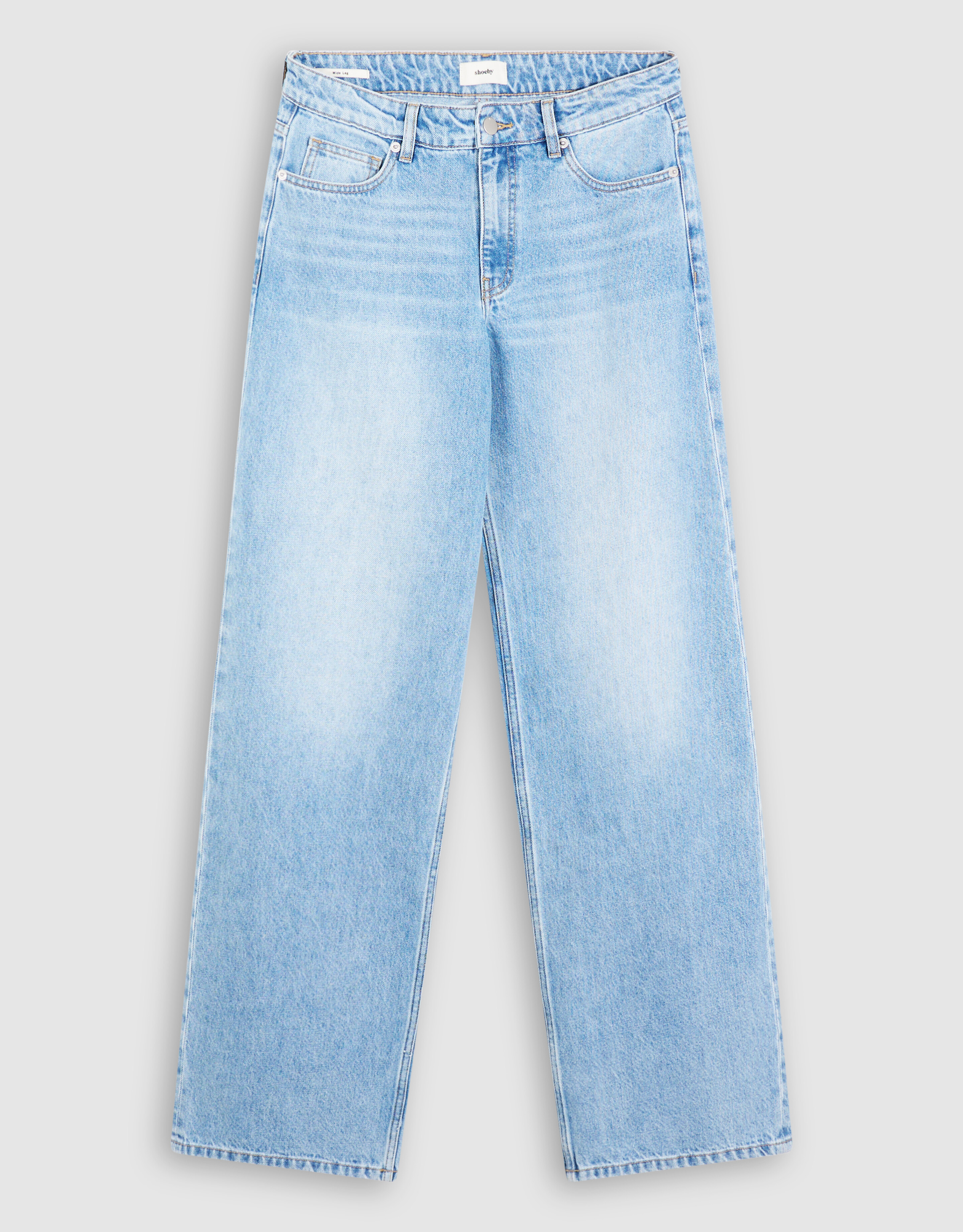 Mittelhoher Bund, weites Bein, mittlerer Taillenum SHOEBY WOMEN