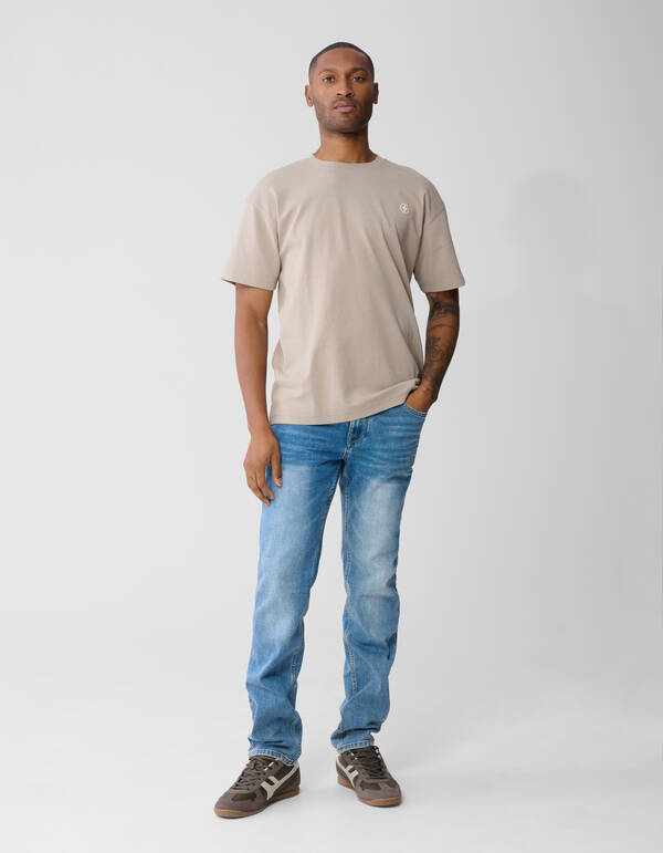 Slim Straight Fit Jeans Mediumstone L34 SHOEBY MEN