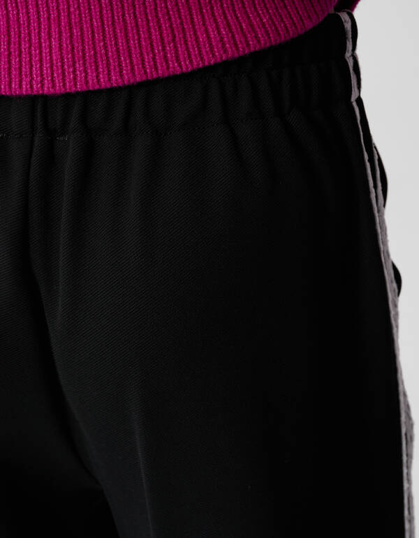 Sportliche Hose mit weitem Bein Schwarz SHOEBY GIRLS