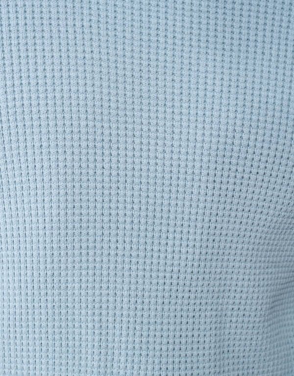 Gestrickter Waffelpullover Hellblau SHOEBY MEN