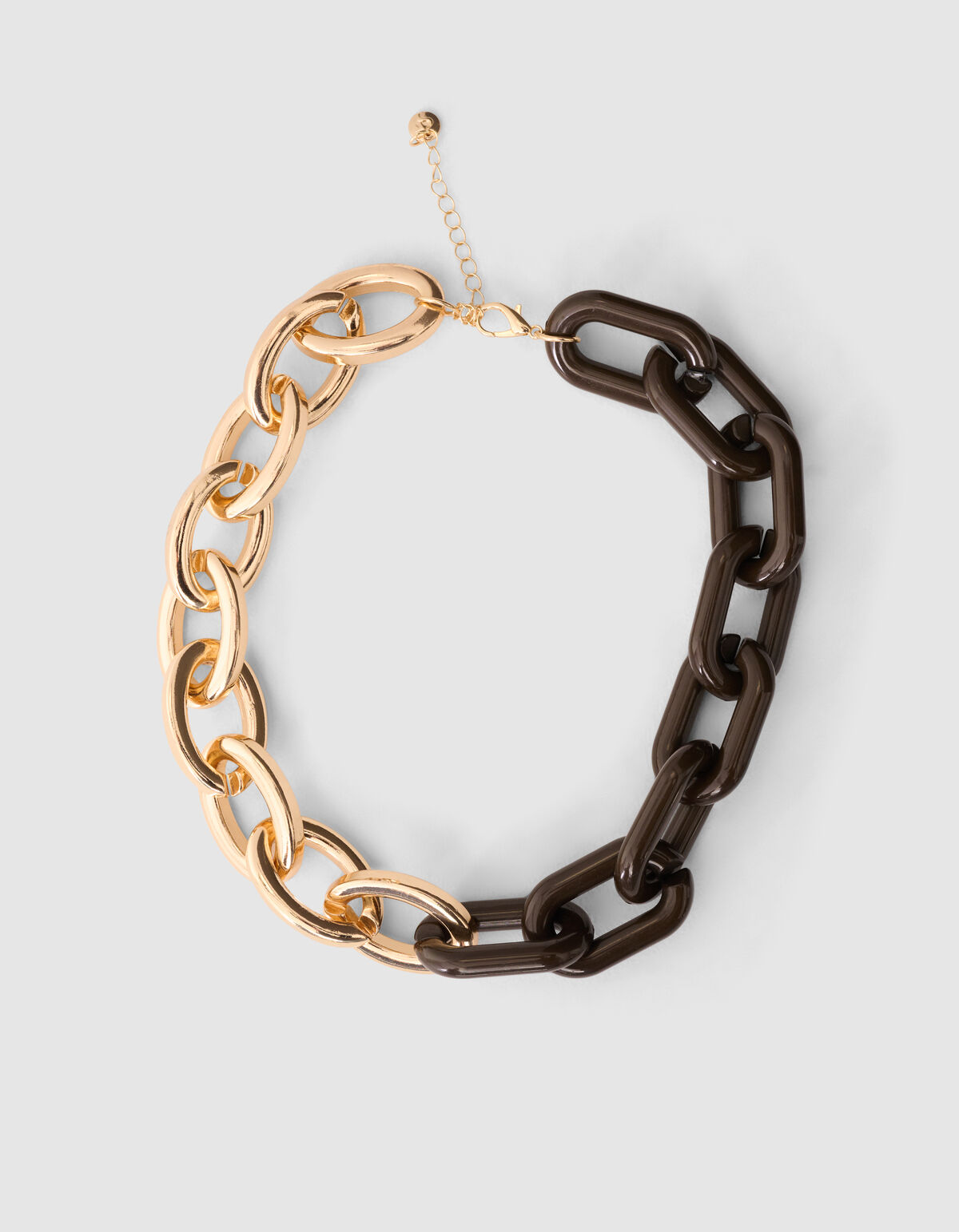 Bulky Chain Halskette Gold/Braun SHOEBY ACCESSOIRES