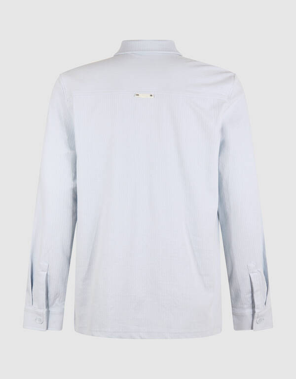 Strukturiertes Overshirt Hellblau SHOEBY MEN