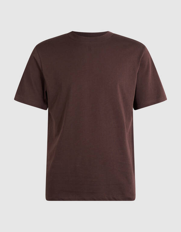 T-Shirt mit Scratched Artwork-Motiv Dunkelbraun SHOEBY MEN