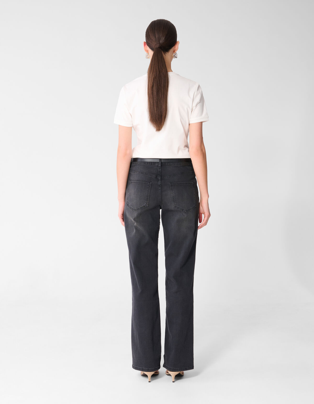 Straight Fit Jeans Dunkelgrau SHOEBY WOMEN