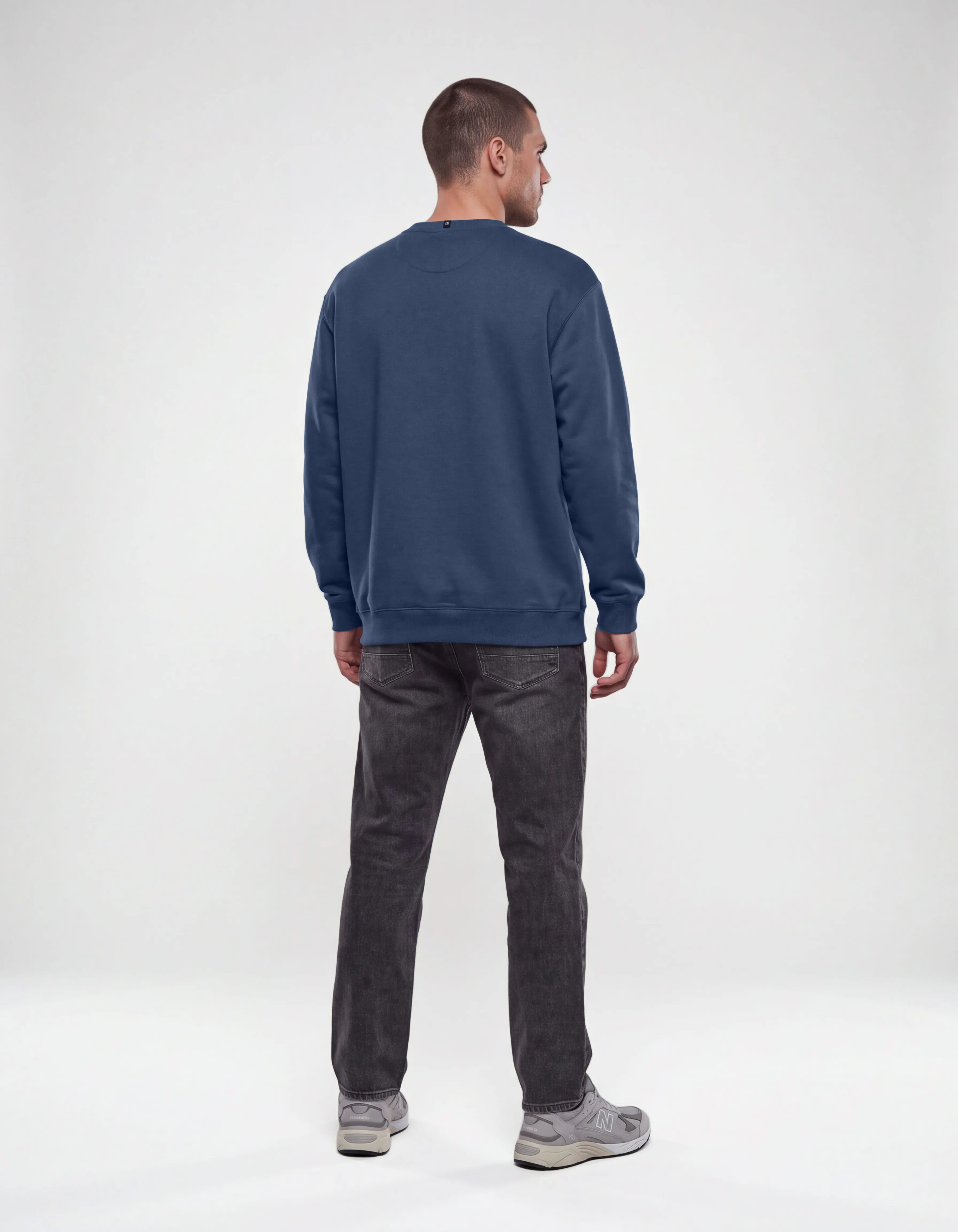Relaxed Basic Pullover Dunkelblau SHOEBY MEN