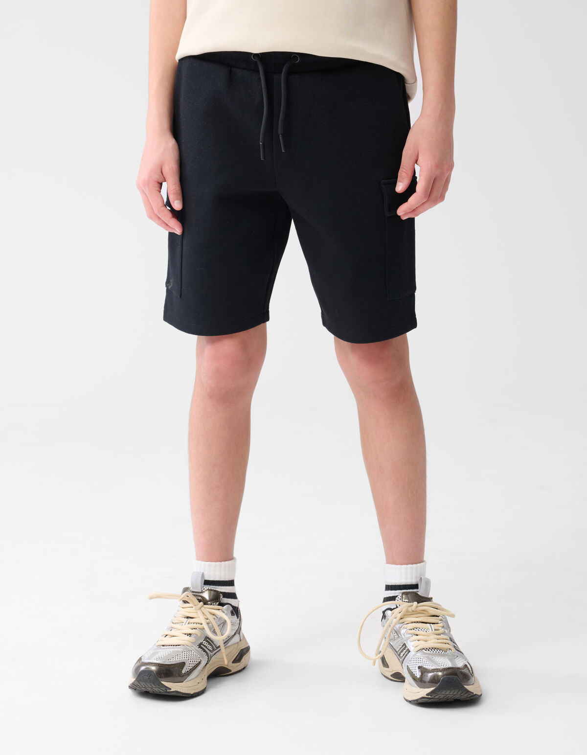 Cargo Jog Short Schwarz SHOEBY BOYS