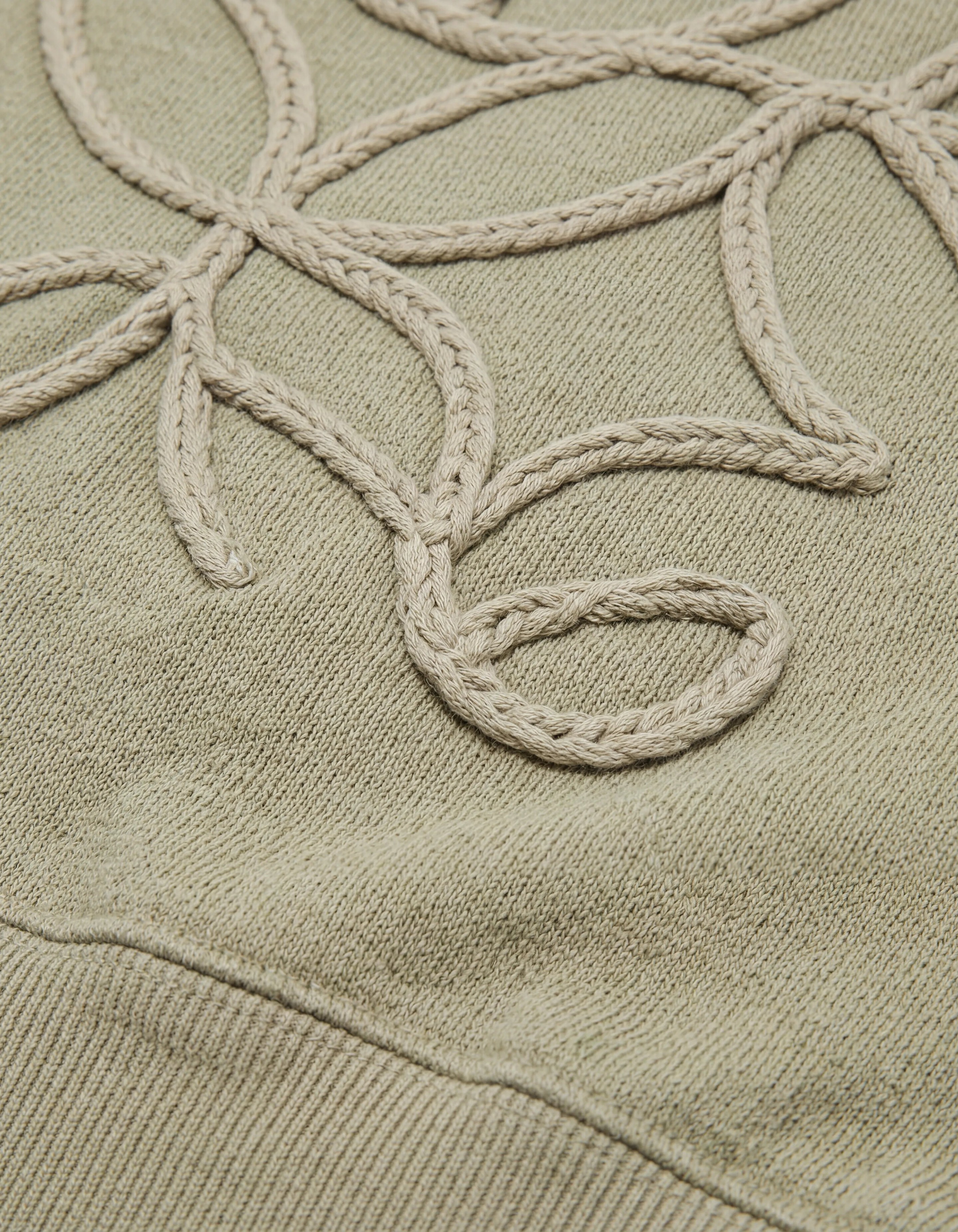 Embroidery Sweater Lichtgroen SHOEBY MEN