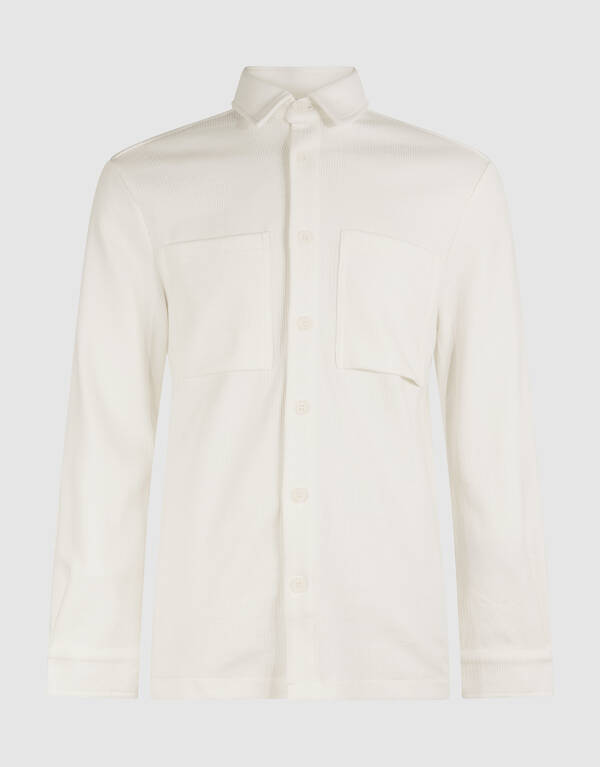 Block Jersey Overshirt Off-White SHOEBY MEN