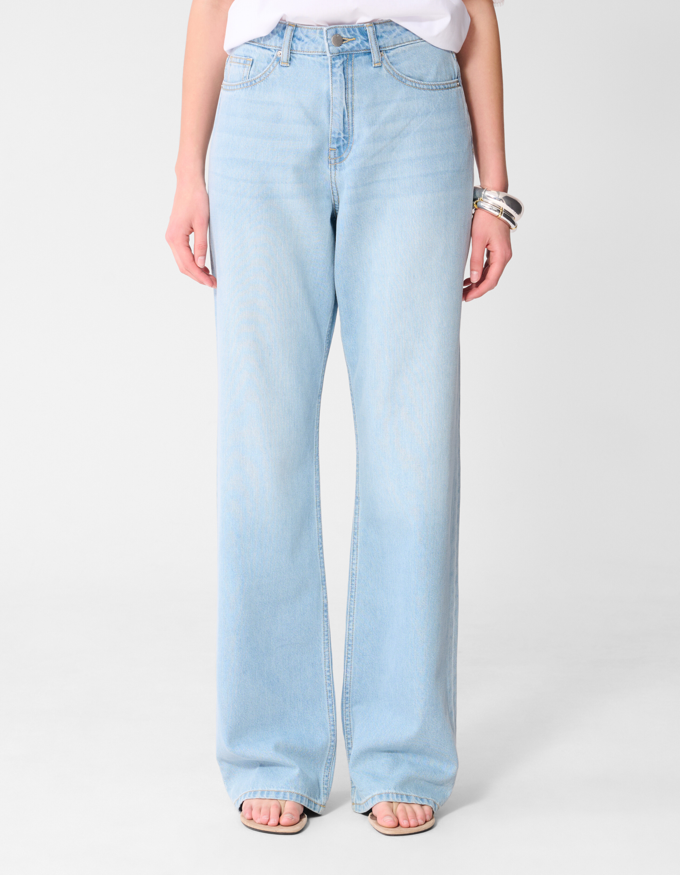 Jeans mit weitem Bein gebleicht SHOEBY WOMEN