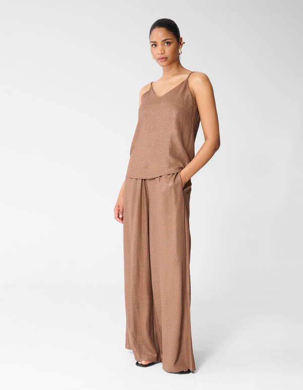 Twist Glitter-Tanktop Braun SHOEBY WOMEN
