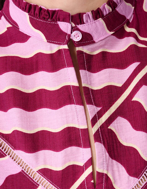 Top mit Wellenmuster in Rosa/Lila SHOEBY WOMEN