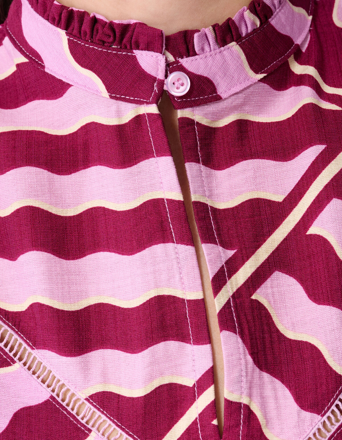 Top mit Wellenmuster in Rosa/Lila SHOEBY WOMEN
