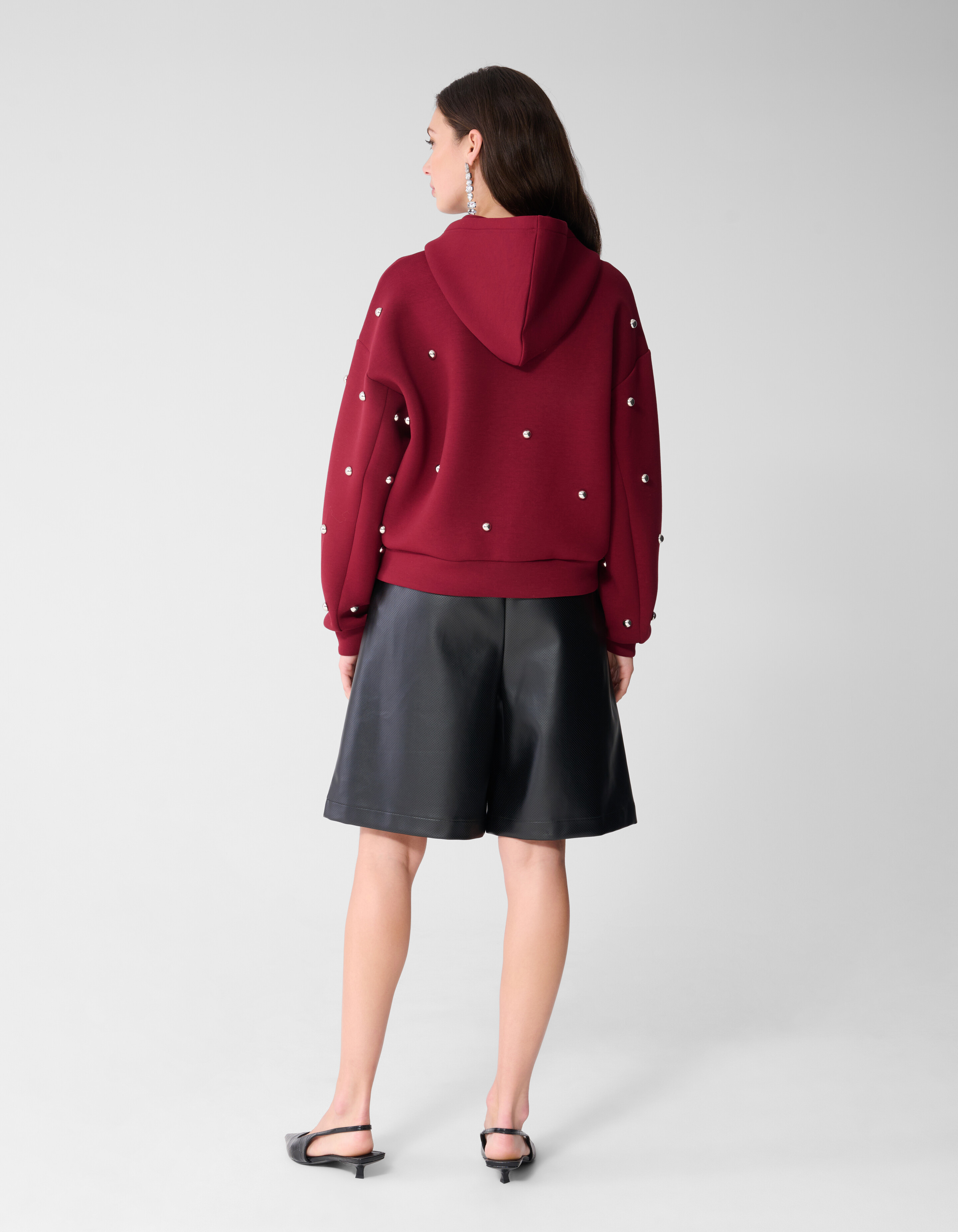 Relaxed Fit Vegane Leder Shorts Schwarz SHOEBY WOMEN