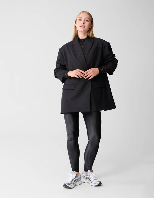 Gl&auml;nzende Leggings Schwarz SHOEBY WOMEN