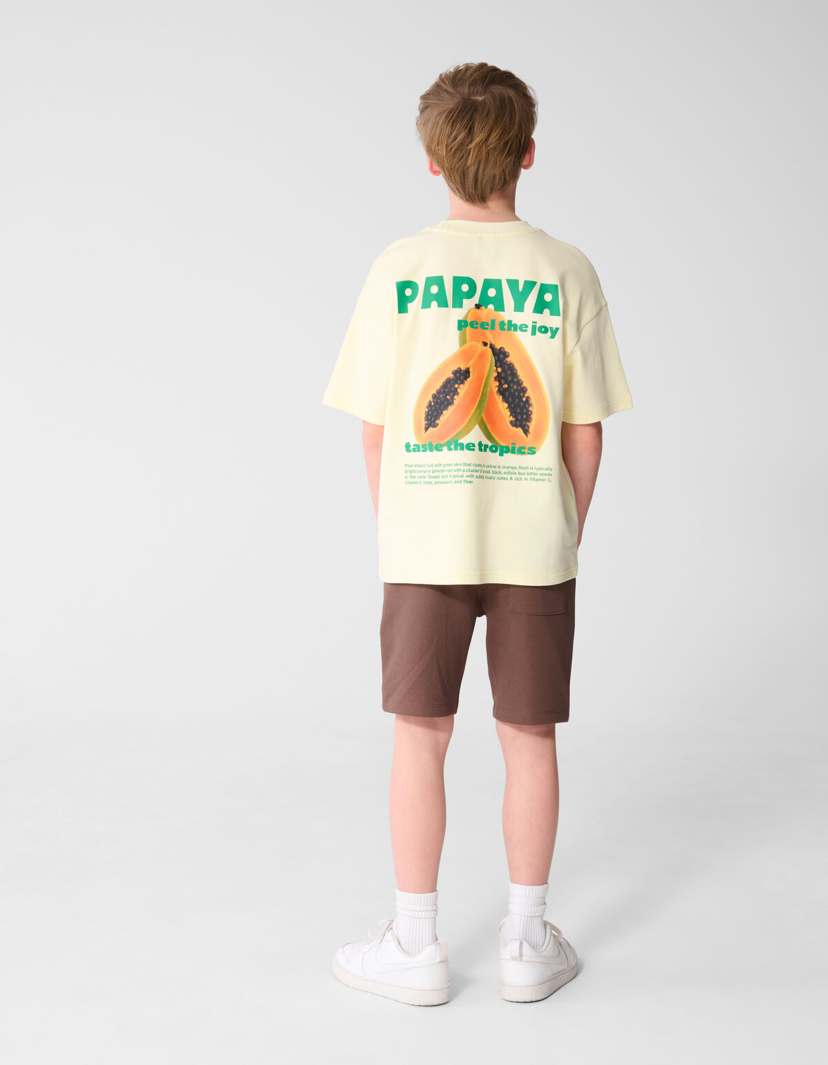 Papaya Kunst T-Shirt Hellgelb SHOEBY BOYS