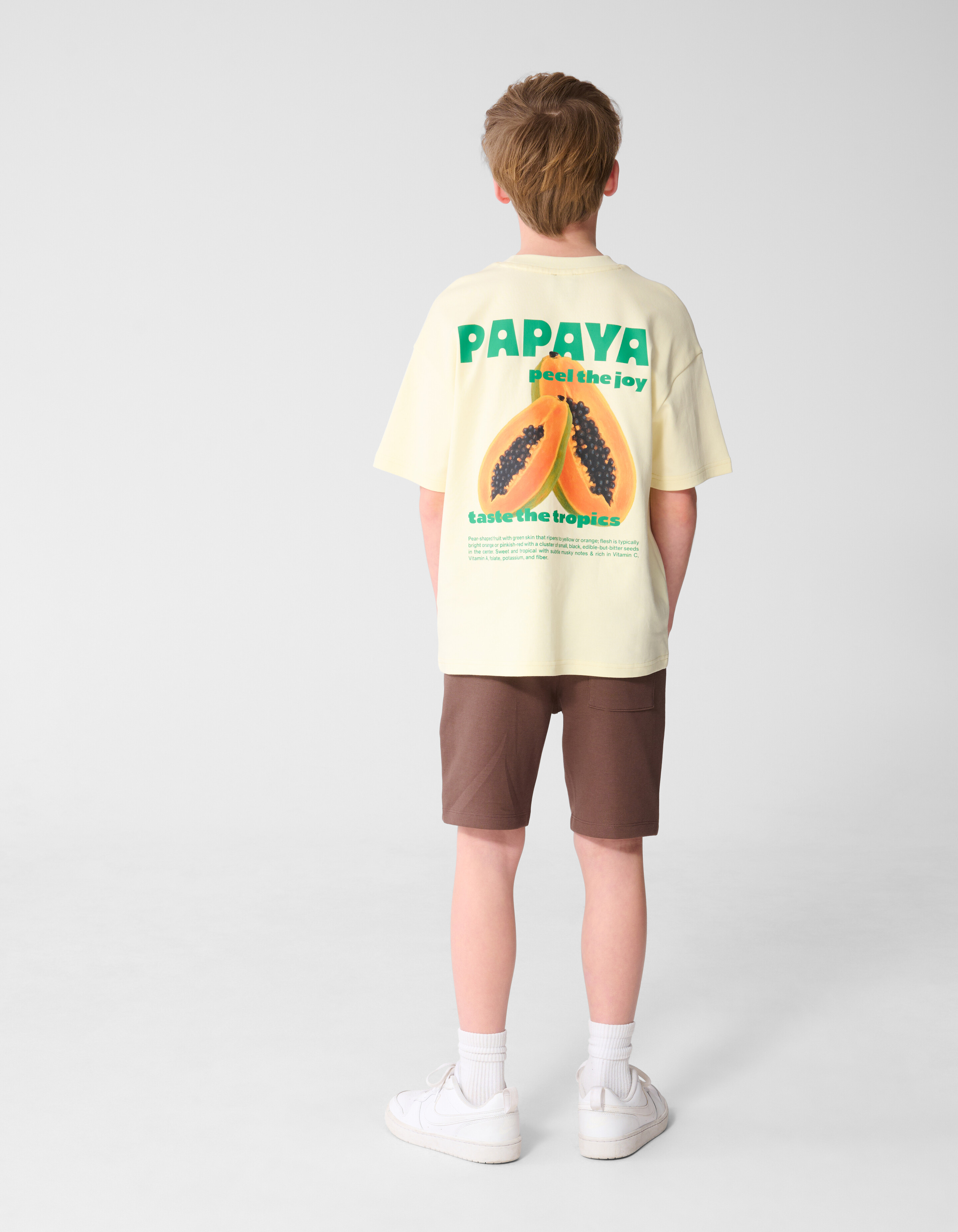 Papaya Kunst T-Shirt Hellgelb SHOEBY BOYS