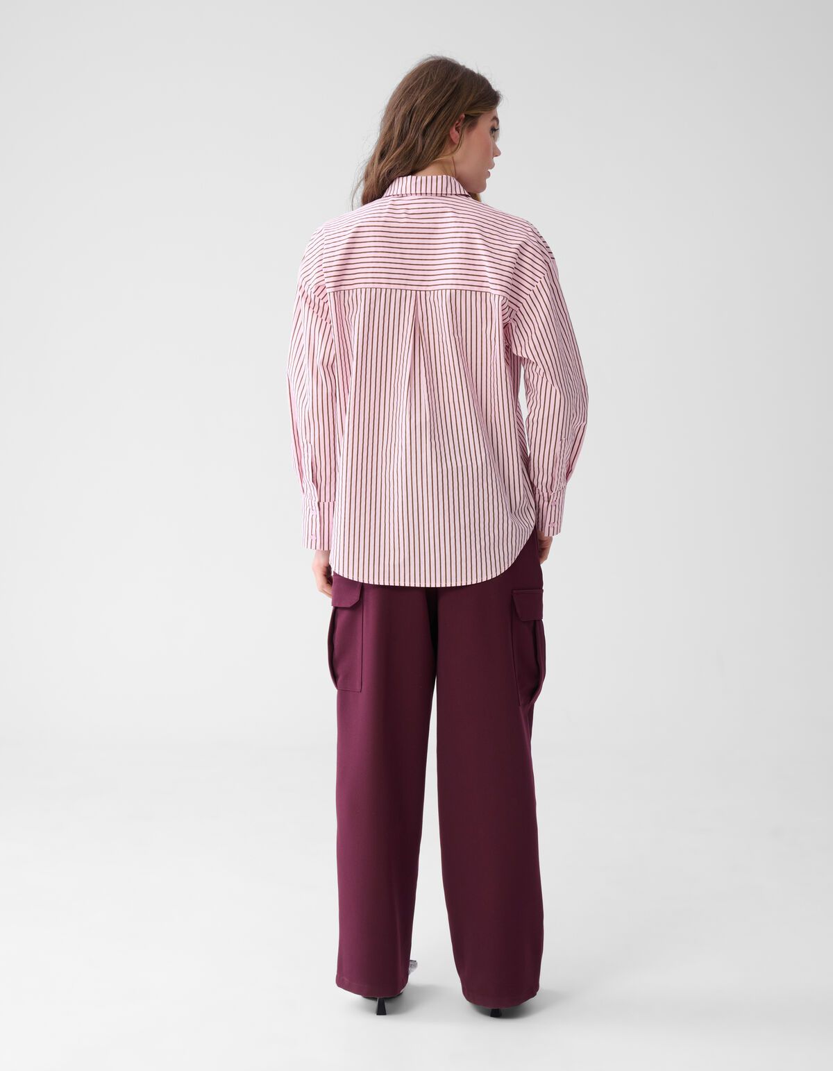 Herz-Rüschen-Bluse Rosa SHOEBY WOMEN