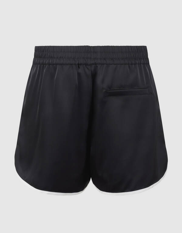 Satin Shorts Schwarz von Monica SHOEBY WOMEN