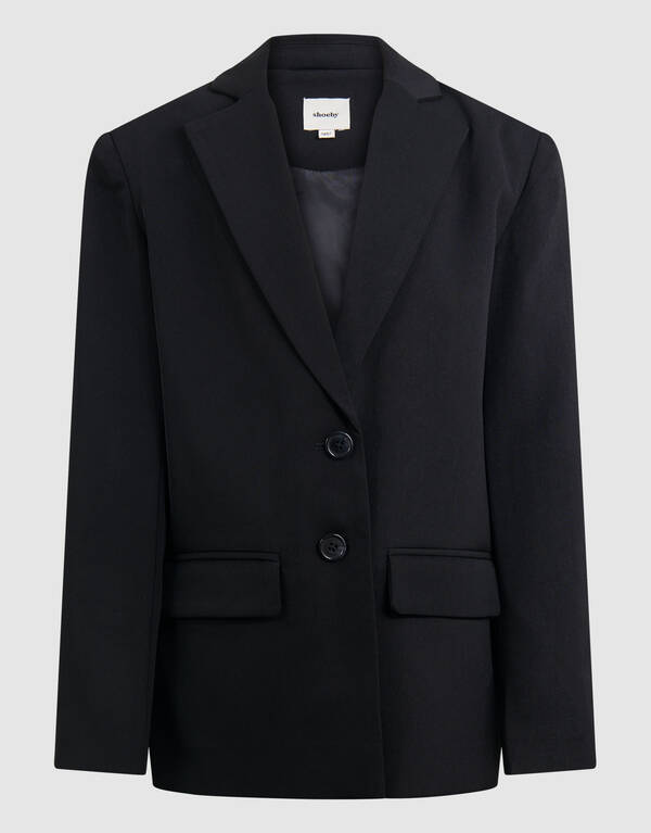 Blazer mit offenem R&uuml;cken Schwarz SHOEBY GIRLS